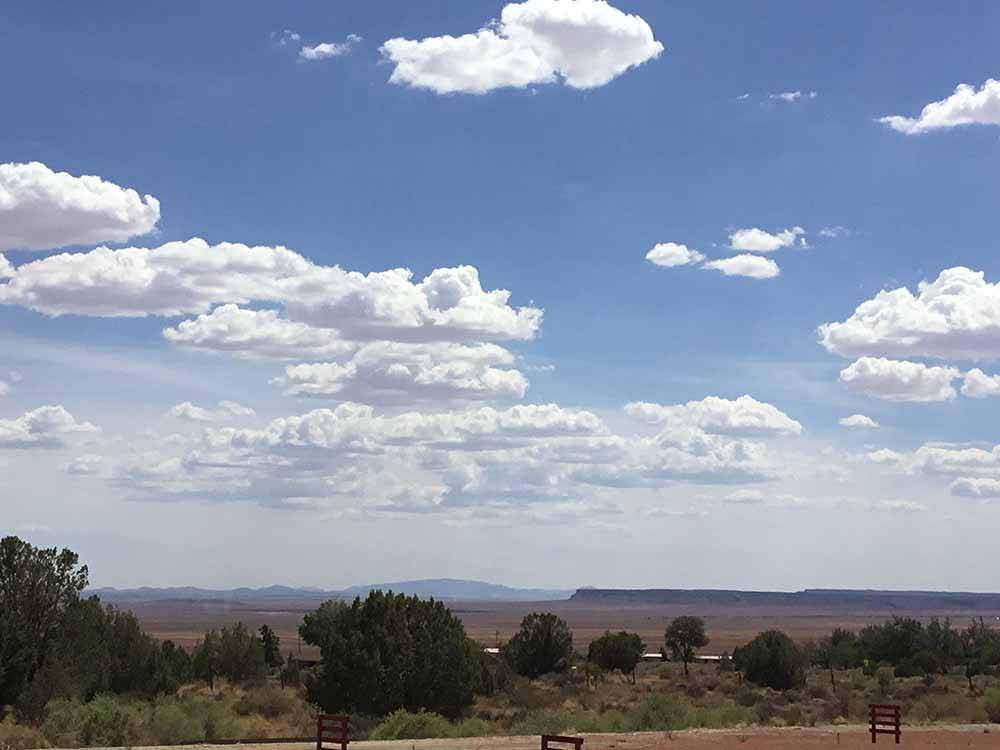 The blue sky with white clouds at KAIBAB PAIUTE TRIBAL RV PARK