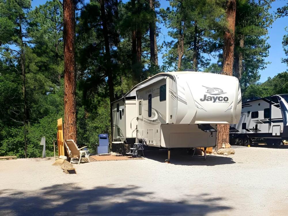 RV parked at Midtown Mountain Campground & RV