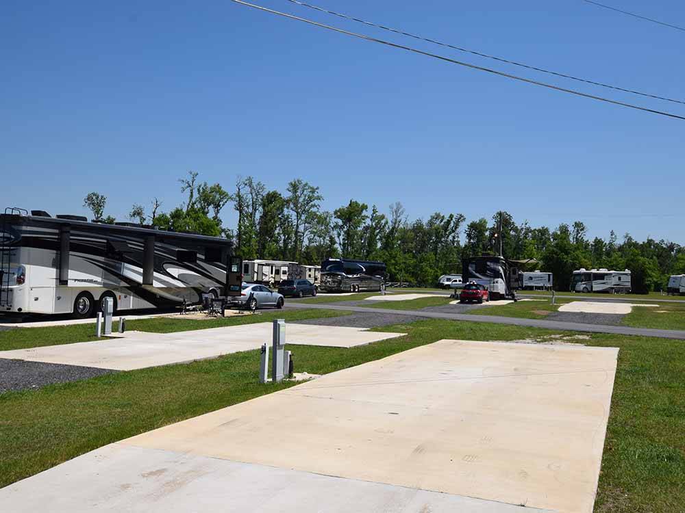 Some of the paved RV sites at STAY N GO RV