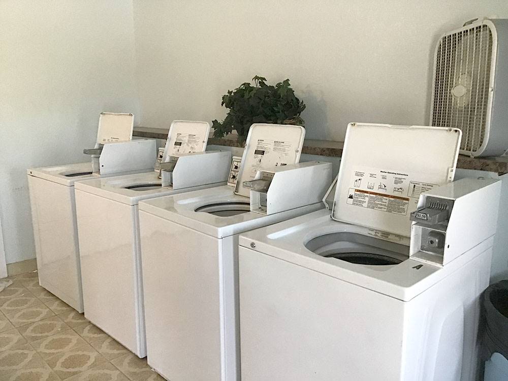 Washing machines at Amigo Inn & RV Park