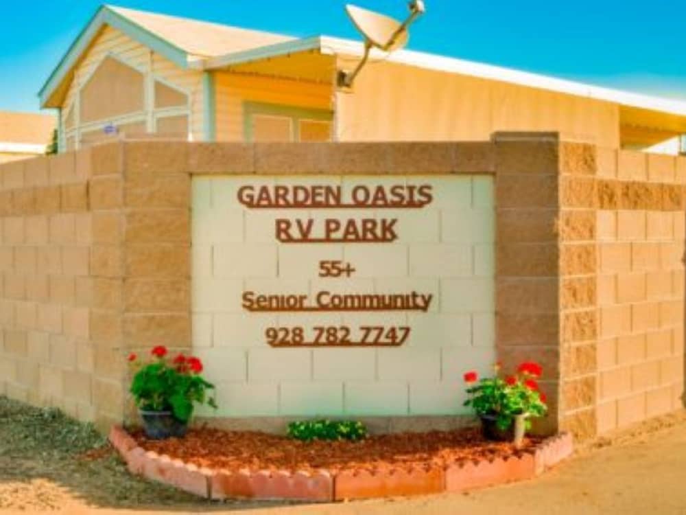 The park sign