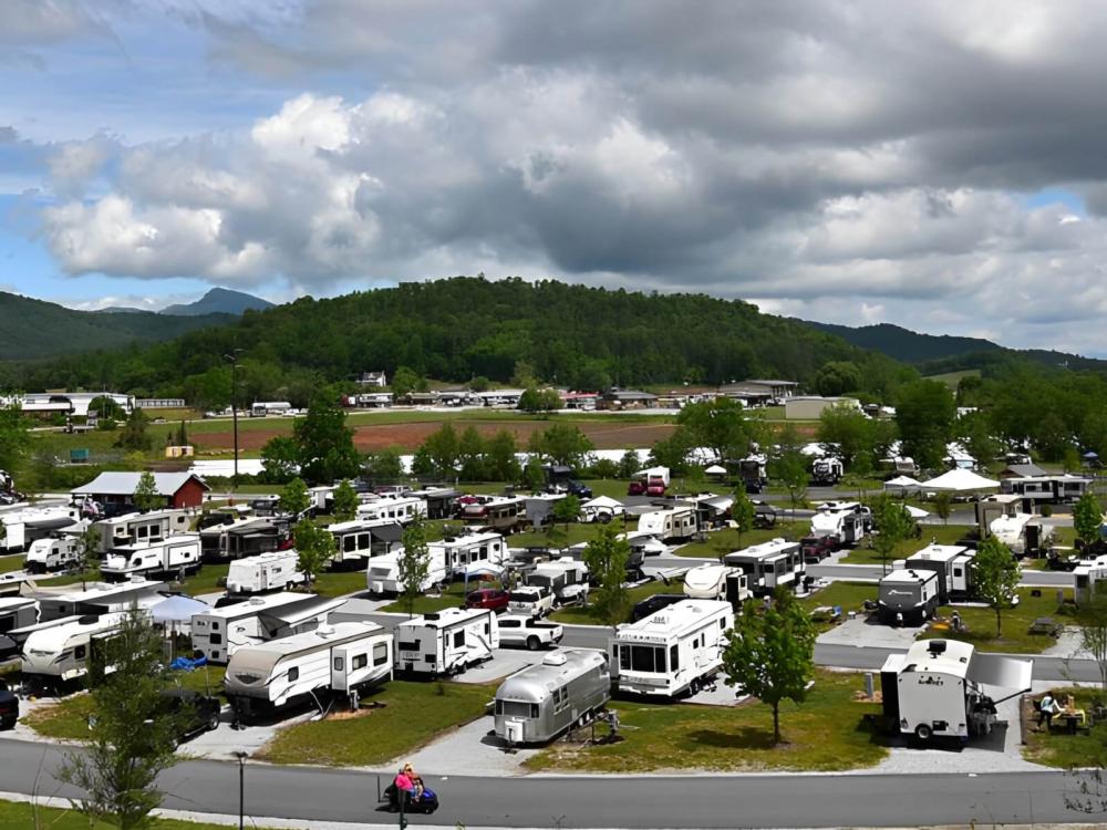Overhead view at site Willow Valley RV Resort