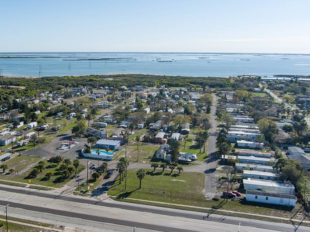 Bird's eye view of park and grounds