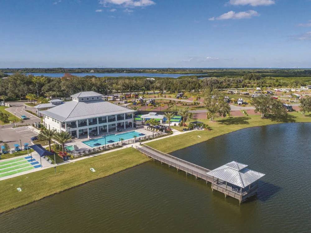 View of the entire property and lakes