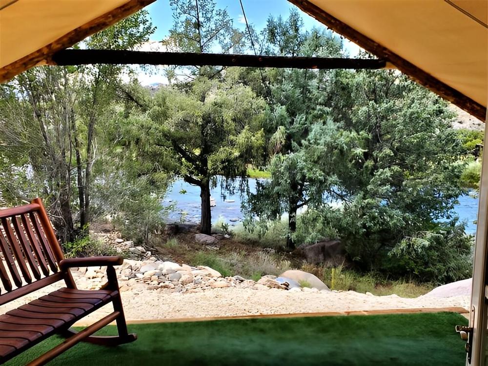 View from a tent at Sweetwater River Ranch