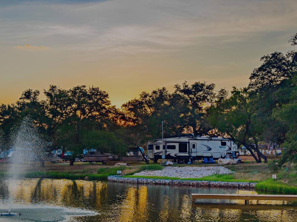 RV sites by the lake