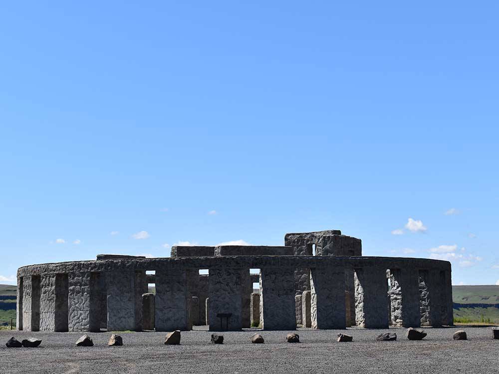 A Stonehenge replica at STARGAZERS RV RESORT