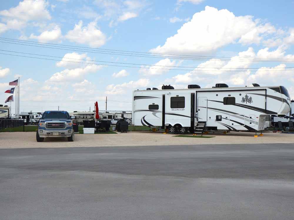One of the campsites at PARK PLACE RV RESORT