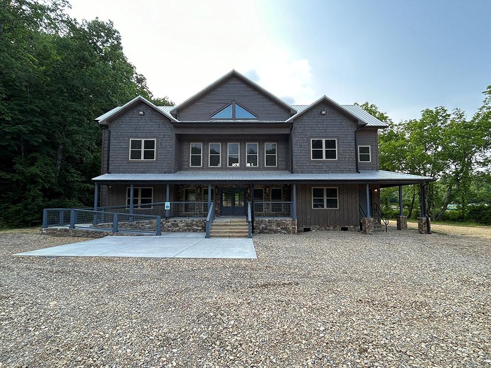 Front view of clubhouse at APPALACHIAN SPRINGS OUTDOOR RESORT