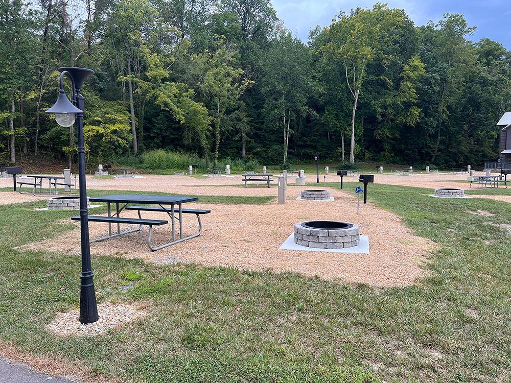 Nice RV spots with fire pits at APPALACHIAN SPRINGS OUTDOOR RESORT