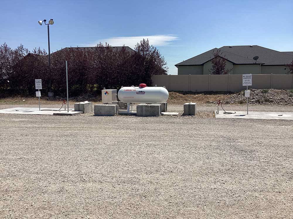 RV dump stations and propane on-site at YELLOWSTONE LAKESIDE RV PARK