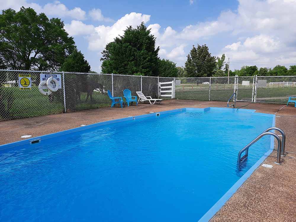 The swimming pool area at COOK'S LAKE RV RESORT & CAMPGROUND