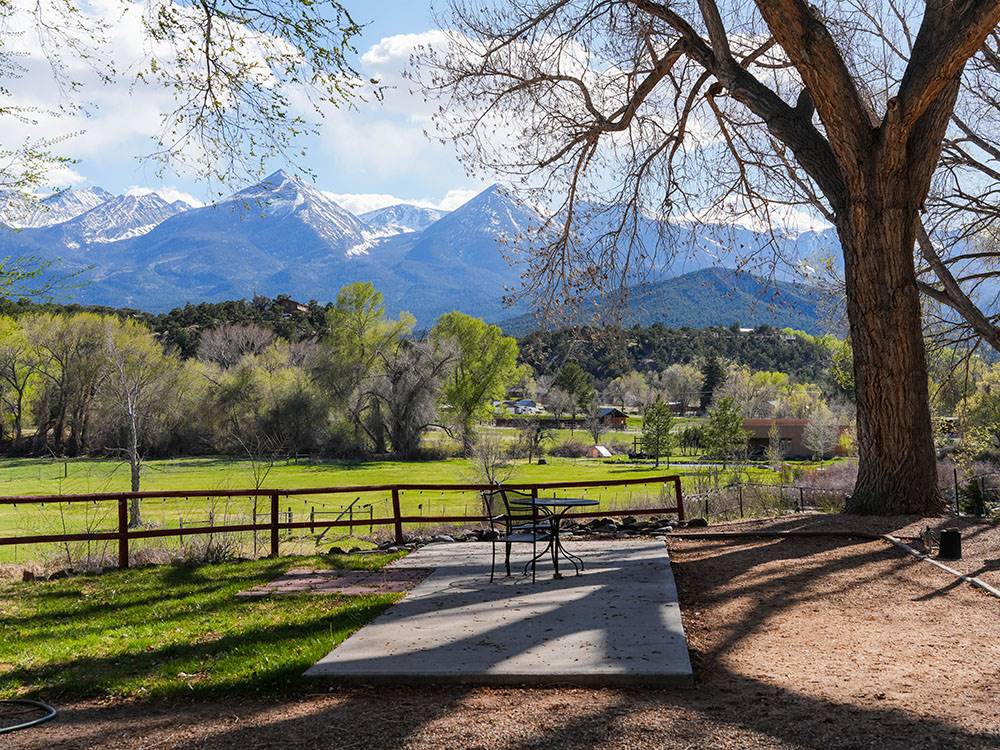 RV site by the grassy area