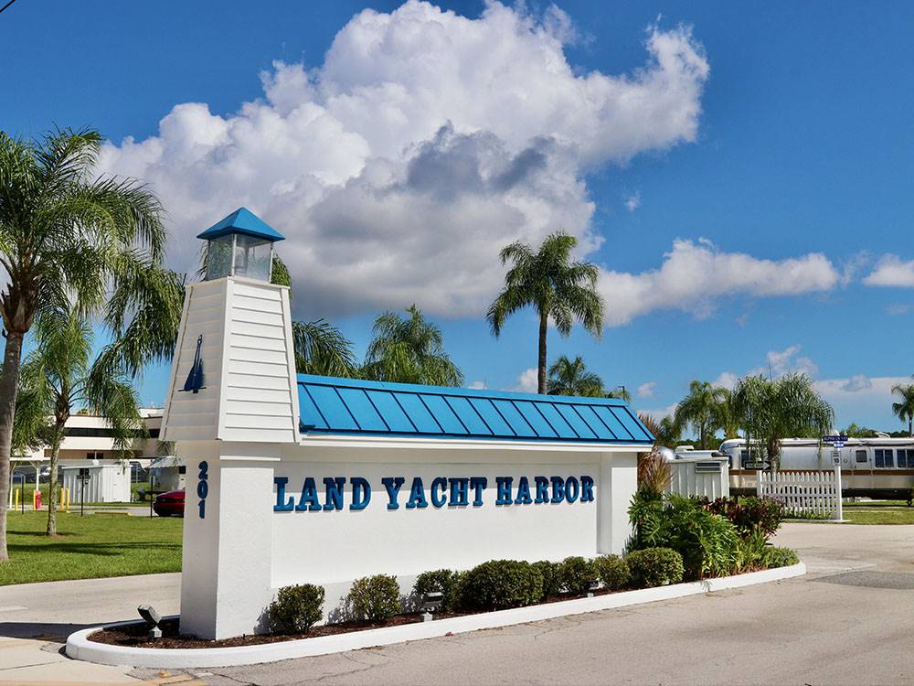 The sign at the entrance to the park
