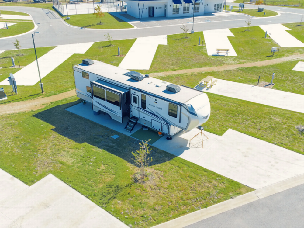 Paved RV site at Belaire Junction RV Park