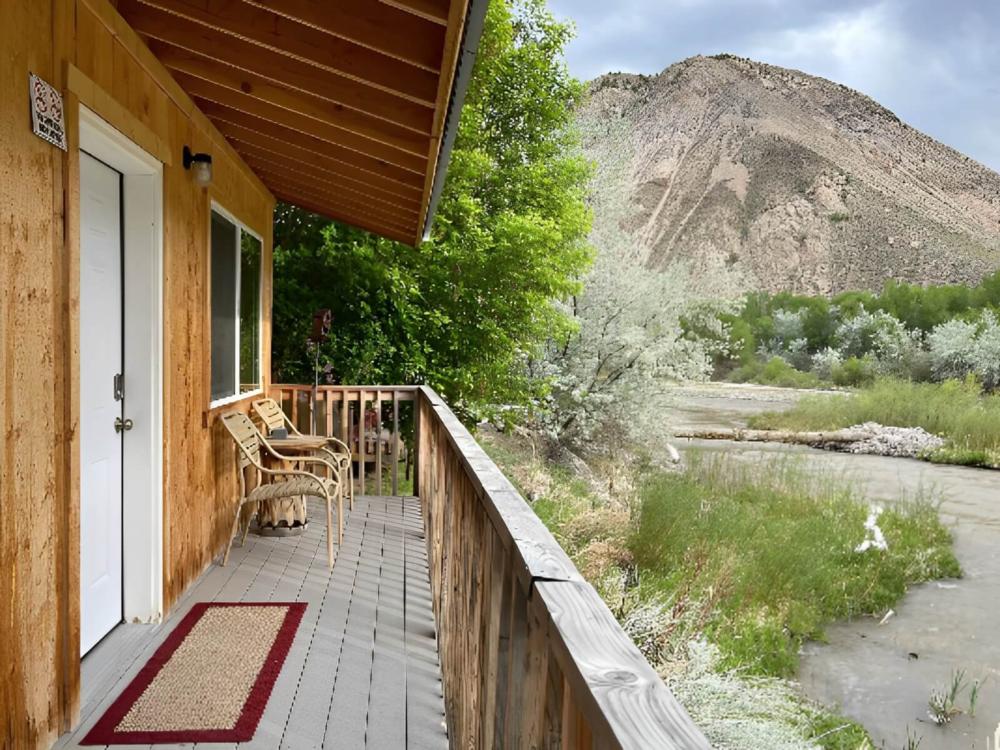 Patio at site Sevier River RV Park