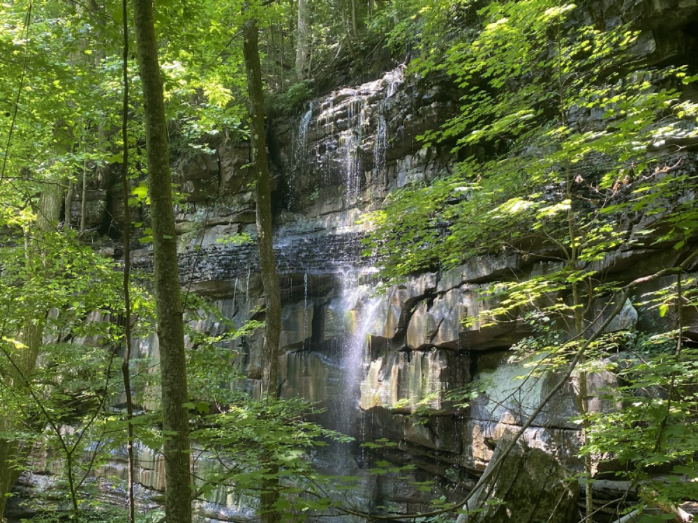 Waterfall at Sasquatch Farm RV Park & Campground