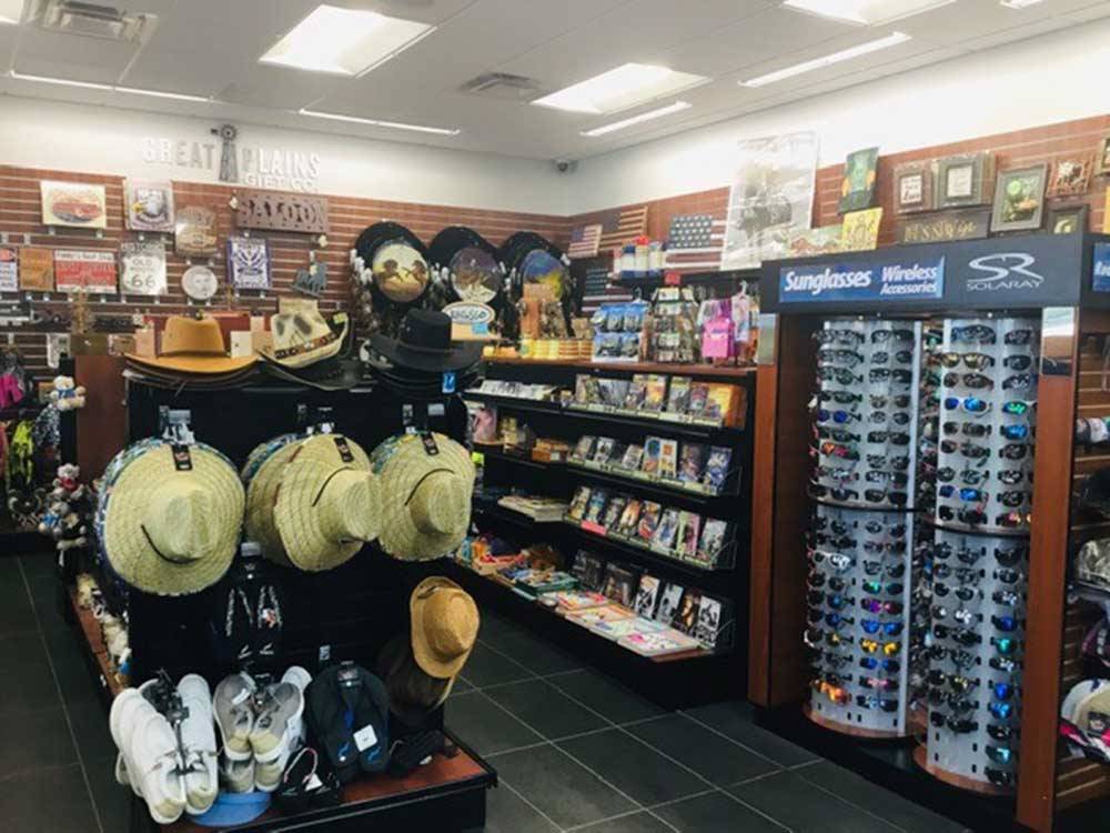 Interior view of products in store at FLATLAND RV PARK
