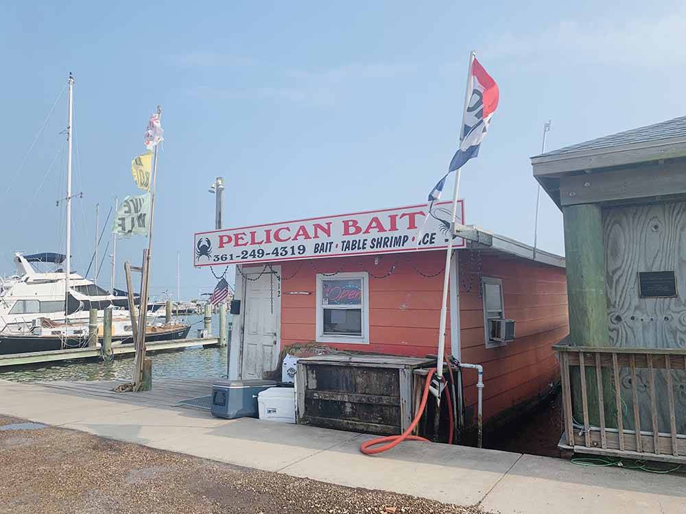 The Pelican Bait Shop at the marina at MAMAW'S COASTAL HIDEAWAY