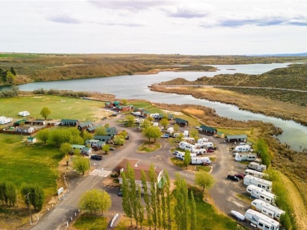 Aerial view at Warden Lake RV Resort