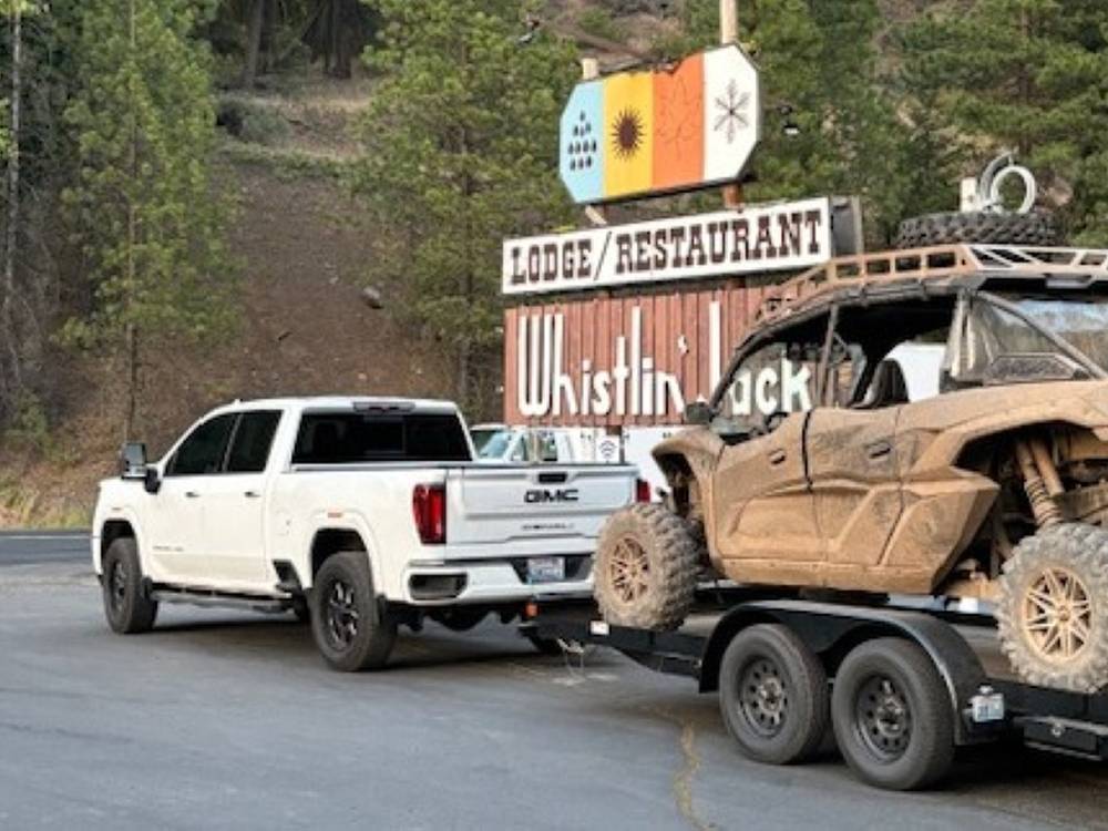 ORV parked at entrance
