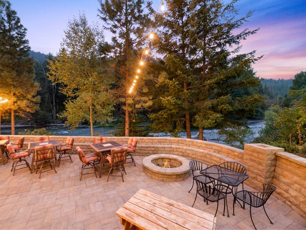 Outdoor dining area