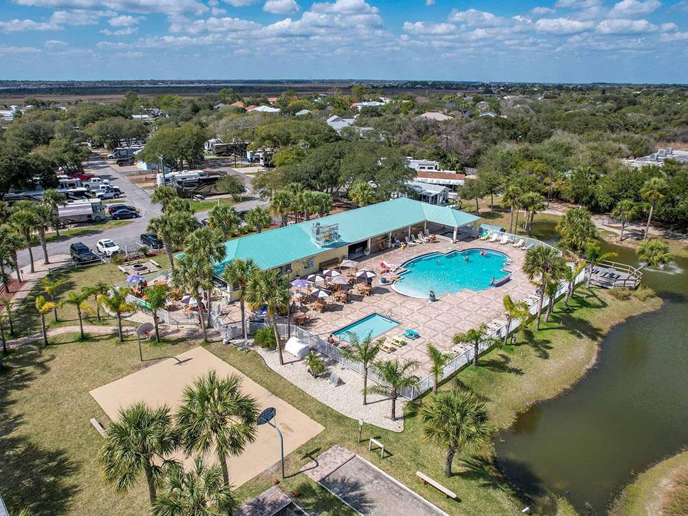 Aerial view of resort at OCEAN GROVE RV RESORT