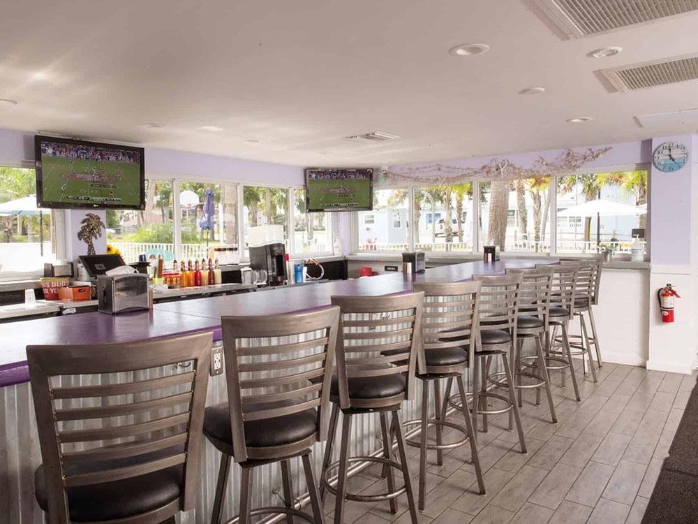 Bar interior at OCEAN GROVE RV RESORT