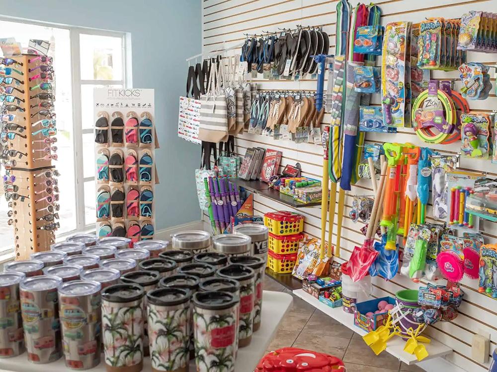 Interior of store at OCEAN GROVE RV RESORT