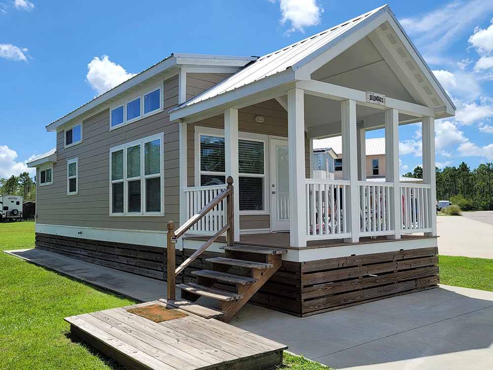 One of the rental manufactured homes at SUGAR SANDS RV RESORT