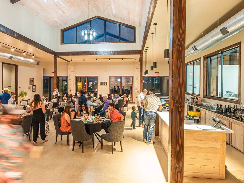 People gathered at 1895 restaurant