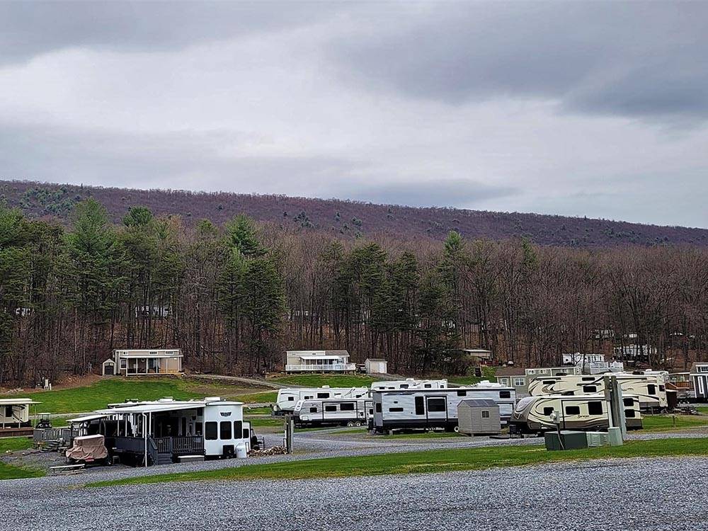 View of trailers parked at JAMES CREEK RV RESORT BY RJOURNEY