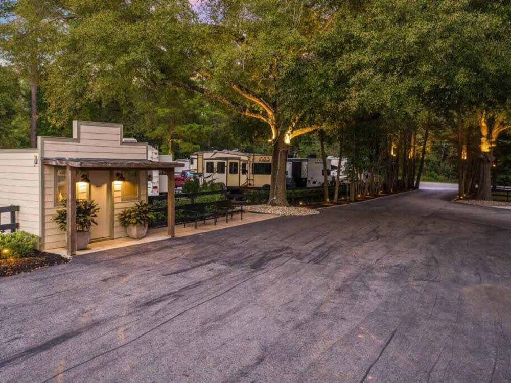 View of entrance of resort at MAJESTIC PINES RV RESORT