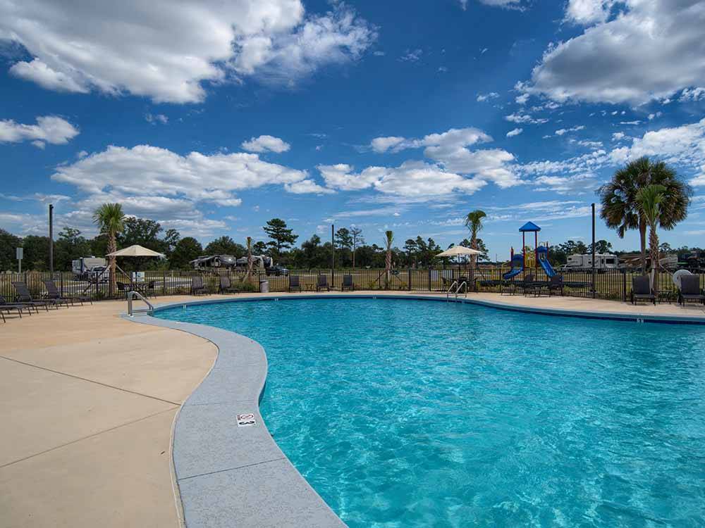 The large outdoor pool at GULF SHORES RV RESORT