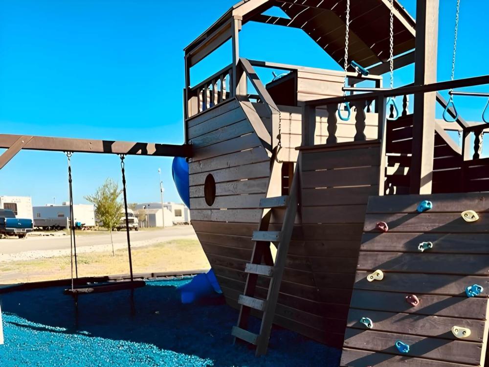 Play area at site Cherokee Creek RV Park