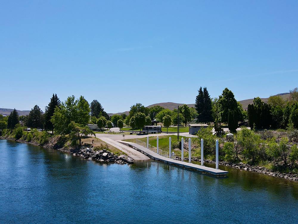 The water by the park