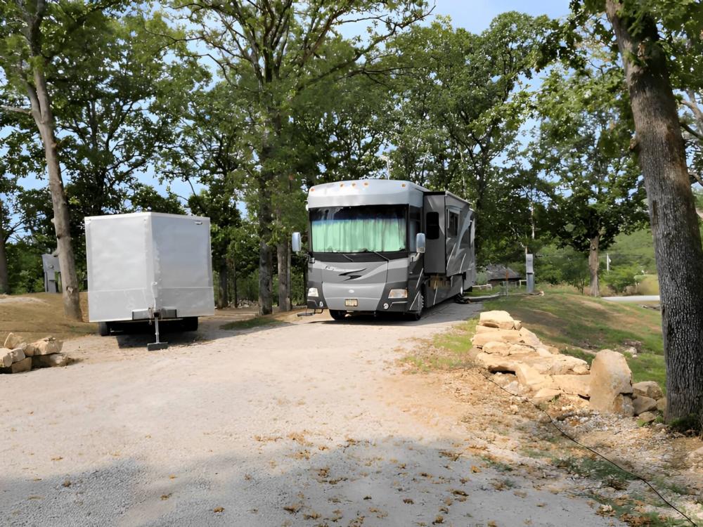 RV parked at site Area 71 RV Park