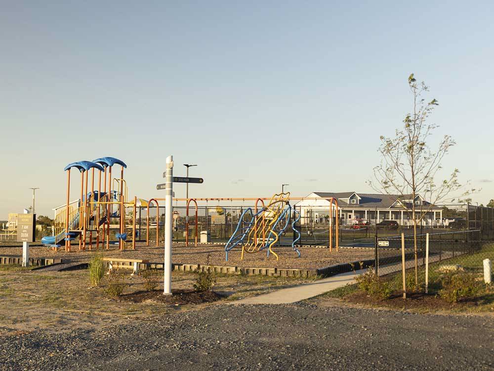 The children's playground at SUN OUTDOORS CHINCOTEAGUE BAY