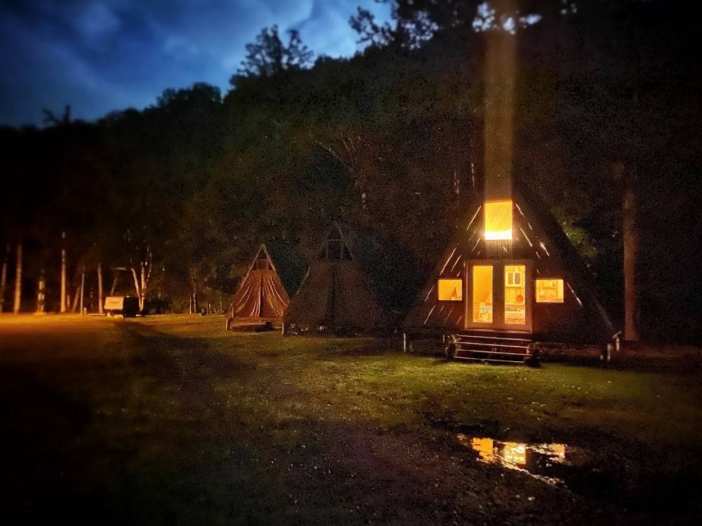 The rentals at night