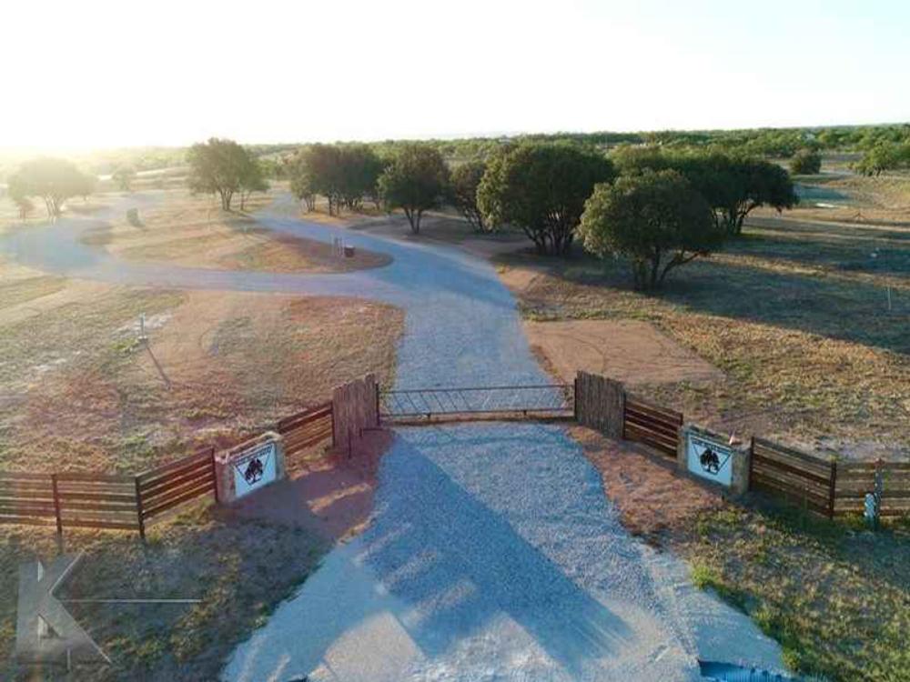 Sky view at entrance at Camp Pecan Bayou RV Park