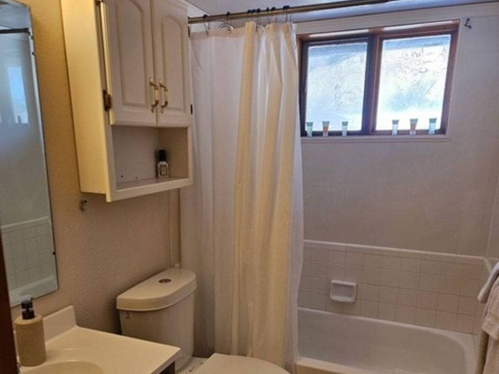 Bathroom inside the cabin