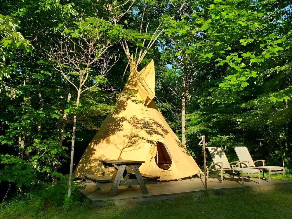 Glamping tent at Sleeping Bear Retreat