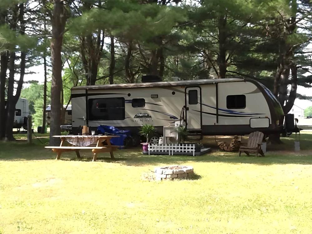 Lake view at Country Charm Campground