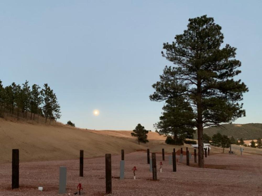 Empty RV sites at Bearlodge Mountain Resort