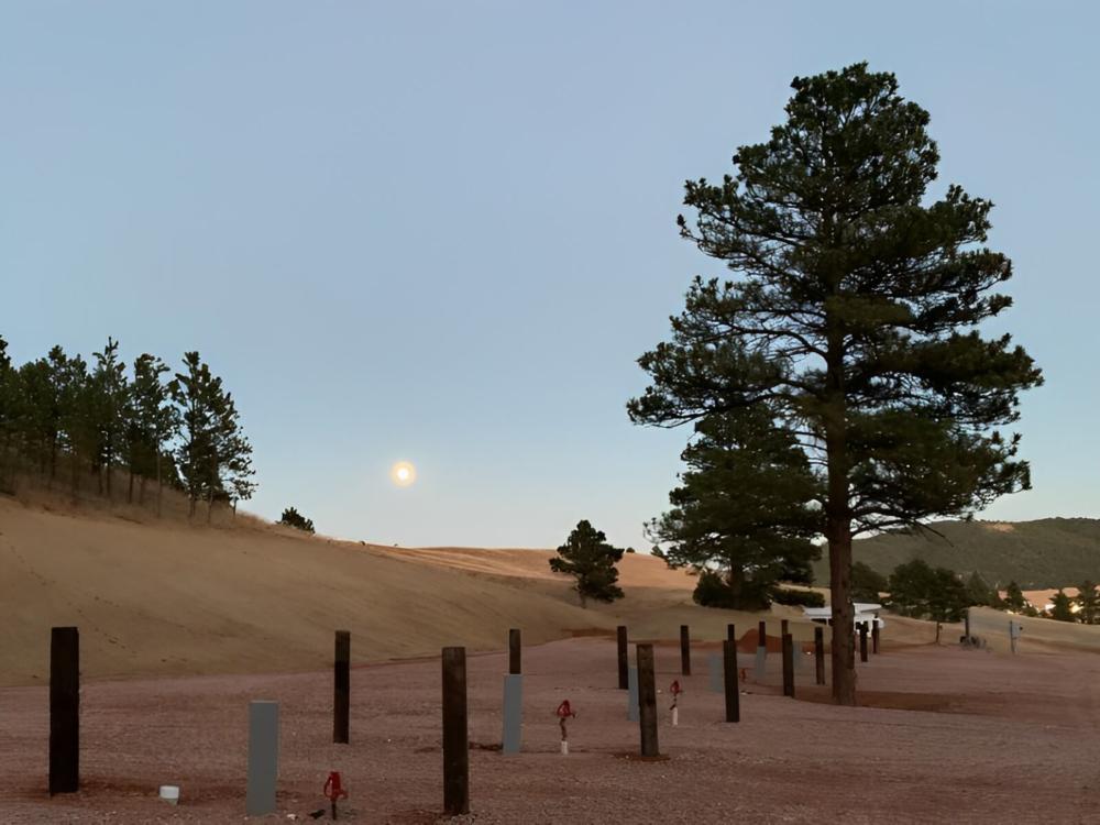 Empty RV sites at Bearlodge Mountain Resort
