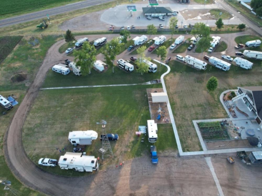 Aerial view of Campground at Cuzn Eddyz Campground