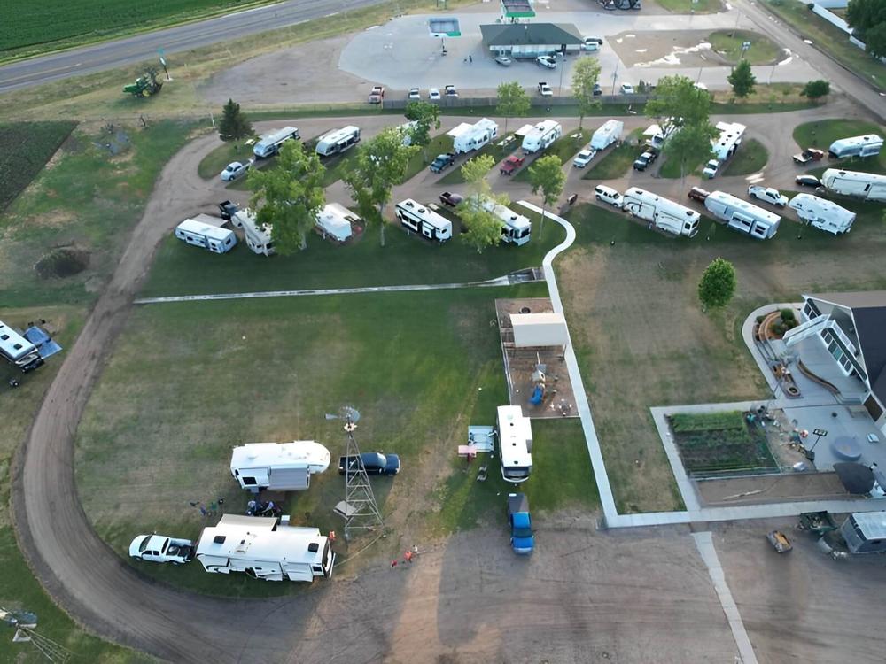 Aerial view of Campground at Cuzn Eddyz Campground