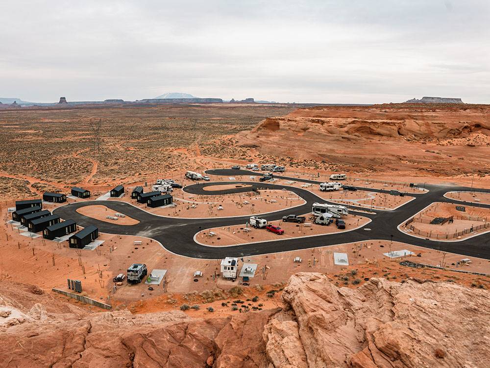 Aerial view of park at ROAM AMERICA HORSESHOE BEND