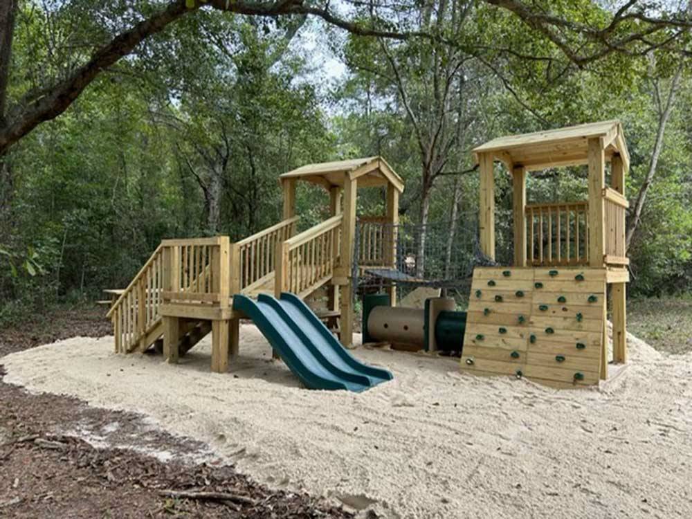 The children's playground area at MIDPOINT I-95 RV PARK