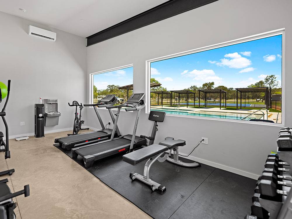 The exercise room